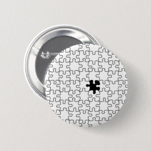 Das Vermisste Puzzlemuster Button (Vorne & Hinten)