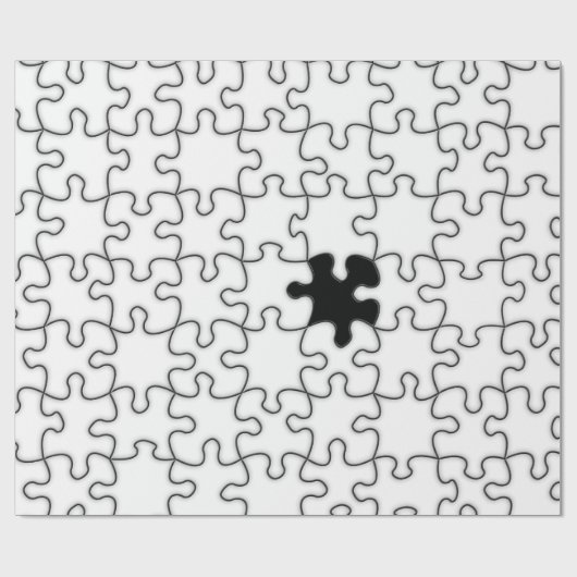 Das Vermisste Puzzlemuster Geschenkpapier (Flach)