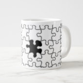 Das Vermisste Puzzlemuster Jumbo-Tasse (Vorderseite Rechts)