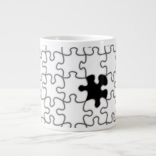 Das Vermisste Puzzlemuster Jumbo-Tasse