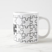 Das Vermisste Puzzlemuster Jumbo-Tasse (Rechts)