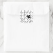 Das Vermisste Puzzlemuster Quadratischer Aufkleber (Tasche)