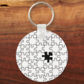 Das Vermisste Puzzlemuster Schlüsselanhänger (Vorderseite)