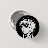 Das Vermisste Stück (B&W) - kleines Button-back Button (Vorne & Hinten)