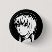Das Vermisste Stück (B&W) - kleines Button-back Button (Vorderseite)