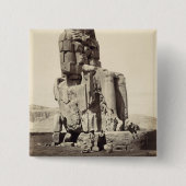 Das "vernehmbare Memnon", kolossale Statue von Button (Vorderseite)