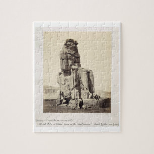 Das "vernehmbare Memnon", kolossale Statue von Puzzle