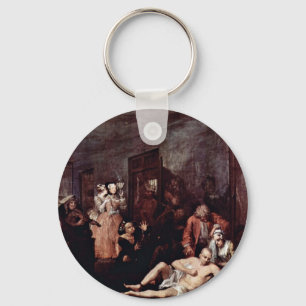 Das verrückte Asyl "durch Hogarth William Schlüsselanhänger