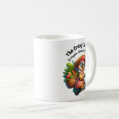 Das verrückte Huhn Kaffeetasse (VorderseiteRechts)