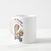 Das verrückte Huhn Kaffeetasse (Vorderseite Links)
