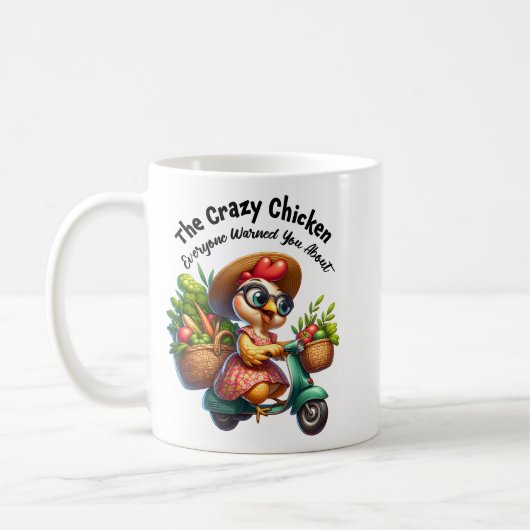 Das verrückte Huhn Kaffeetasse (Links)