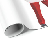 Das verrückte Papier des Weihnachtsmanns Geschenkpapier (Rolleneckpunkt)