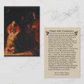 Das verschwenderische Sohn-Gebet nach Visitenkarte (Vorne/Hinten)