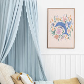 Das verspielte Delphin- und Korallenriff Poster