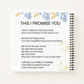 Das verspreche ich Ihnen - Liebe Gedicht Notizblock (Rückseite)