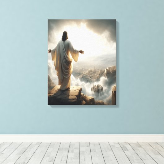 Das Versprechen, das durch das Tor des Himmels get Leinwanddruck (Insitu (Holzboden))