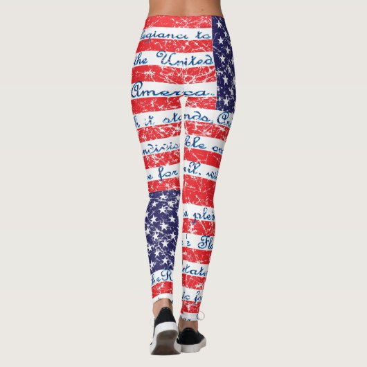 Das Versprechen der "Allegiance USA Flag" Leggings (Rückseite)