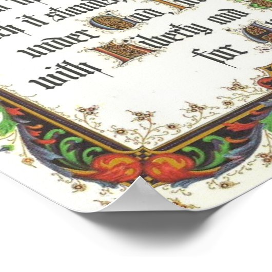 Das Versprechen der Allianz der Staaten Poster (Ecke)