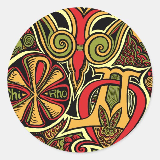 Das Versprechen der Antike Runder Aufkleber (Vorderseite)