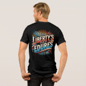 Das Versprechen der Freiheit hält an Tri-Blend Shirt (Rückseite voll)