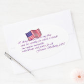 Das Versprechen der Legitimation - 1892 Ovaler Aufkleber (Umschlag)