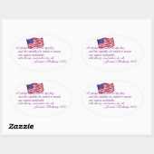 Das Versprechen der Legitimation - 1892 Ovaler Aufkleber (Blatt)