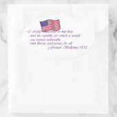 Das Versprechen der Legitimation - 1892 Ovaler Aufkleber (Tasche)