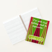 Das Versprechen der Möglichkeit: Luke 1:37 offenba Notizblock (Innenseite)