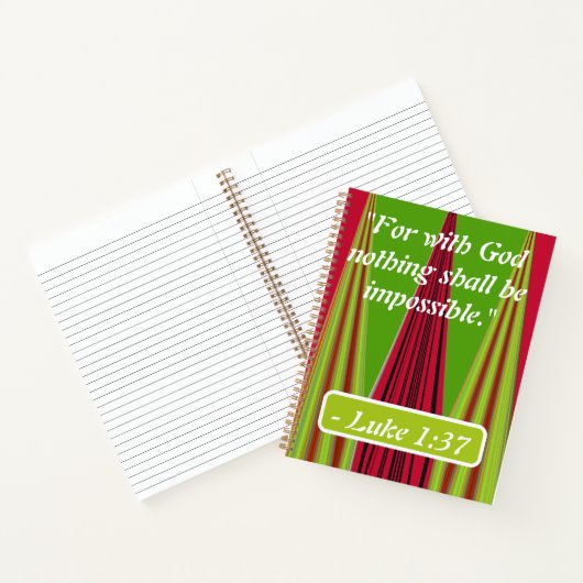 Das Versprechen der Möglichkeit: Luke 1:37 offenba Notizblock (Innenseite)