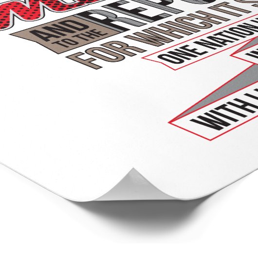 Das Versprechen der Verbundenheit Poster (Ecke)