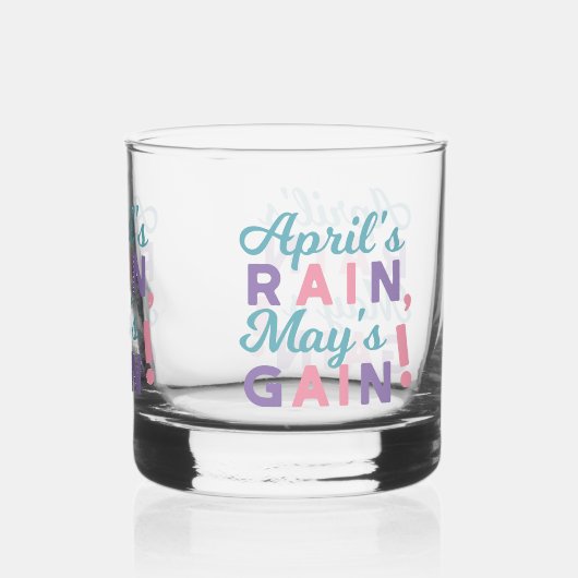 Das Versprechen des Frühlings - "Regen im April, M Whiskyglas (Rückseite)