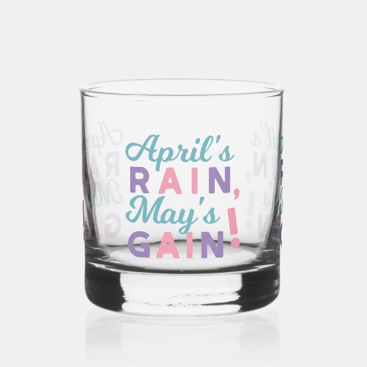 Das Versprechen des Frühlings - "Regen im April, M Whiskyglas (Links)