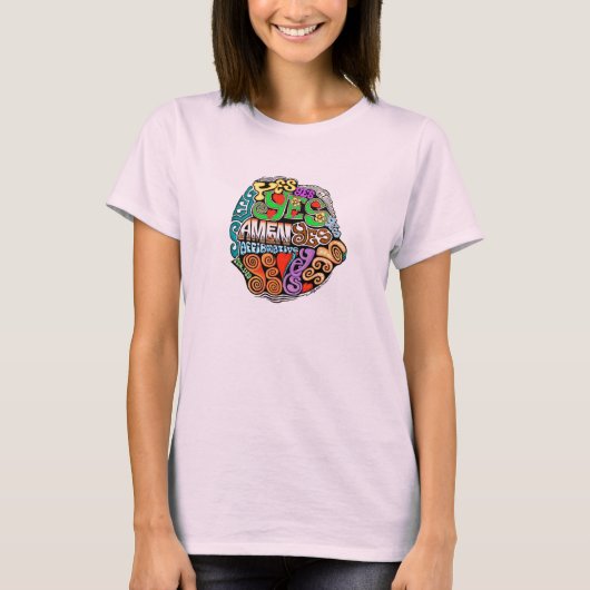 Das Versprechen des Gottes ist JA! T-Shirt (Vorderseite)