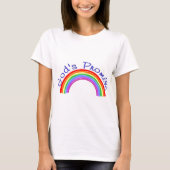 Das Versprechen des Gottes mit dem Regenbogen T-Shirt (Vorderseite)