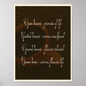 Das Versprechen des Kaffees - Plakat (Vorne)