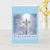 Das Versprechen des Osterkreuzers Karte (Gelbe Blume)