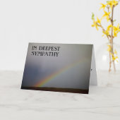 "DAS VERSPRECHEN DES RAINBOW" SYMPATHY-KARTE KARTE (Gelbe Blume)