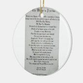 "Das Versprechen des Siegers über Metalldogttags Keramik Ornament (Links)