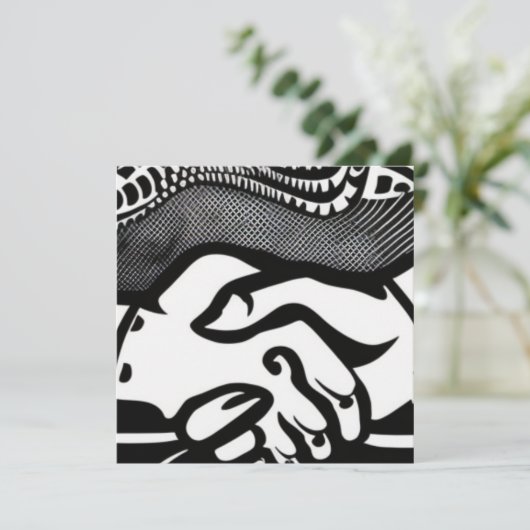 Das Versprechen Feiertagskarte (Stehend Vorderseite)