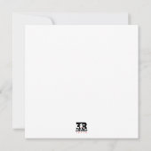 Das Versprechen Feiertagskarte (Rückseite)