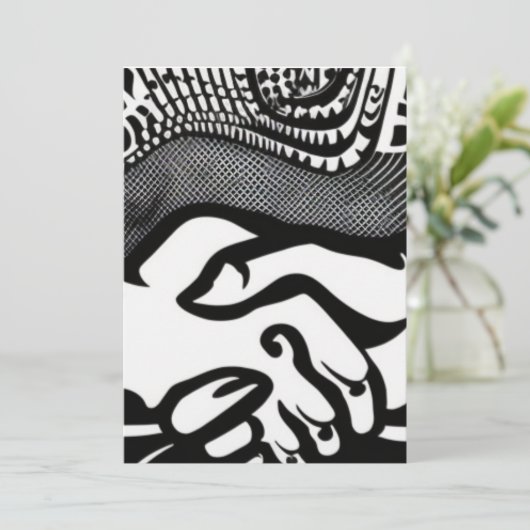 Das Versprechen Feiertagskarte (Stehend Vorderseite)