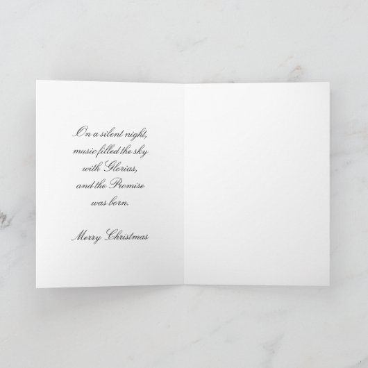 Das Versprechen Feiertagskarte (Innenseite)