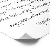 Das Versprechen Gottes, die Bibel zu befolgen und Poster (Ecke)