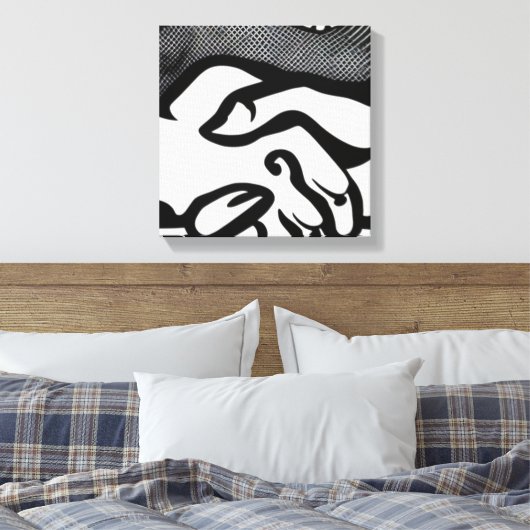 Das Versprechen Leinwanddruck (Insitu (Schlafzimmer))