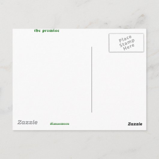 Das Versprechen Postkarte (Rückseite)