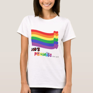 Das Versprechen-Regenbogen des Gottes T-Shirt
