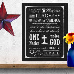 Das Versprechen von Allegiance Bauernhaus-Tafel Künstlicher Leinwanddruck<br><div class="desc">Ob Sie ein Geschichtsbegeisterter, ein stolzer Amerikaner oder einfach nur jemand sind, der Vintage Ästhetik schätzt, diese Wandkunst im Schwarz-Weiß-Chalkboard-Stil mit ihrer Vintagen Darstellung des Elledge of Allegiance wird sicher eine Aussage treffen. Fügen Sie dem Raum eine Touch von Nostalgie und Patriotismus hinzu. Bestellen Sie noch heute und ließ Sie...</div>