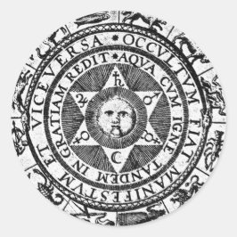 Das Versteckte wird zum Manifest Runder Aufkleber