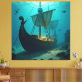   „Das versunkene Gold der Wikinger“   Leinwanddruck (Insitu (Wohnzimmer))