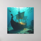   „Das versunkene Gold der Wikinger“   Leinwanddruck (Vorderseite)